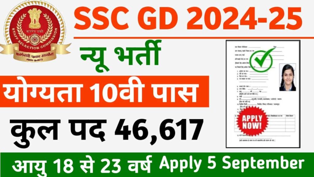 SSC GD New Vacancy 2024