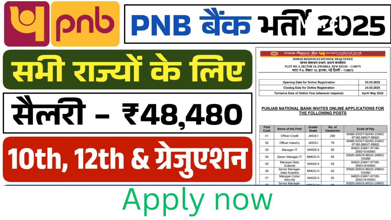 PNB Vacancy 2025